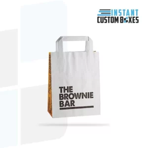 Custom Flat Handle Paper Bags