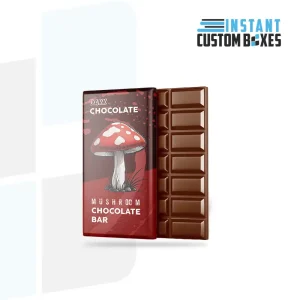 mushroom chocolate bar packaging